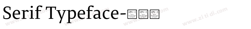 Serif Typeface字体转换 Serif Typeface字体转换